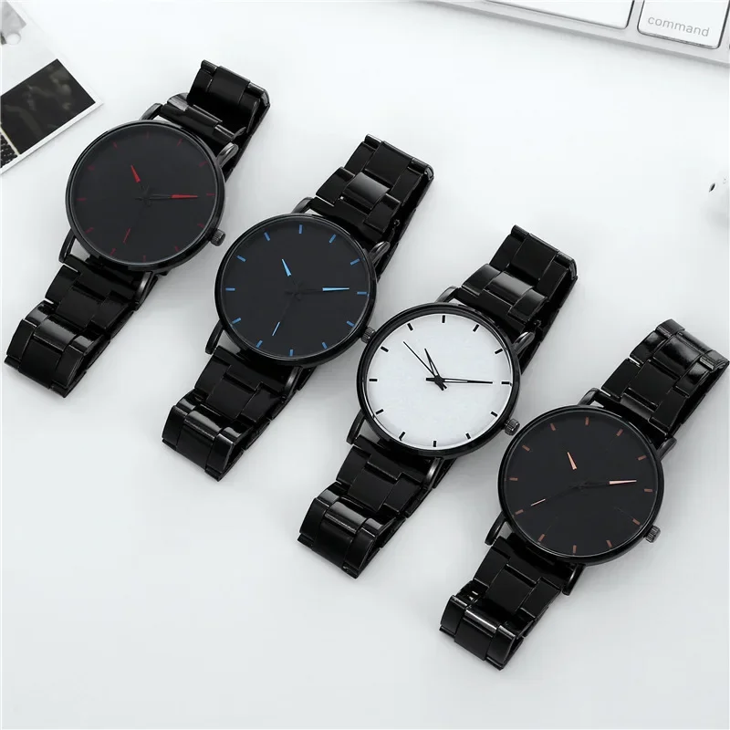 Luxury Watches for Men Luxury Fashion Mens Business Watch Ultra Thin Thin Stainless Steel Belt Quartz Wristwatch Reloj Hombre