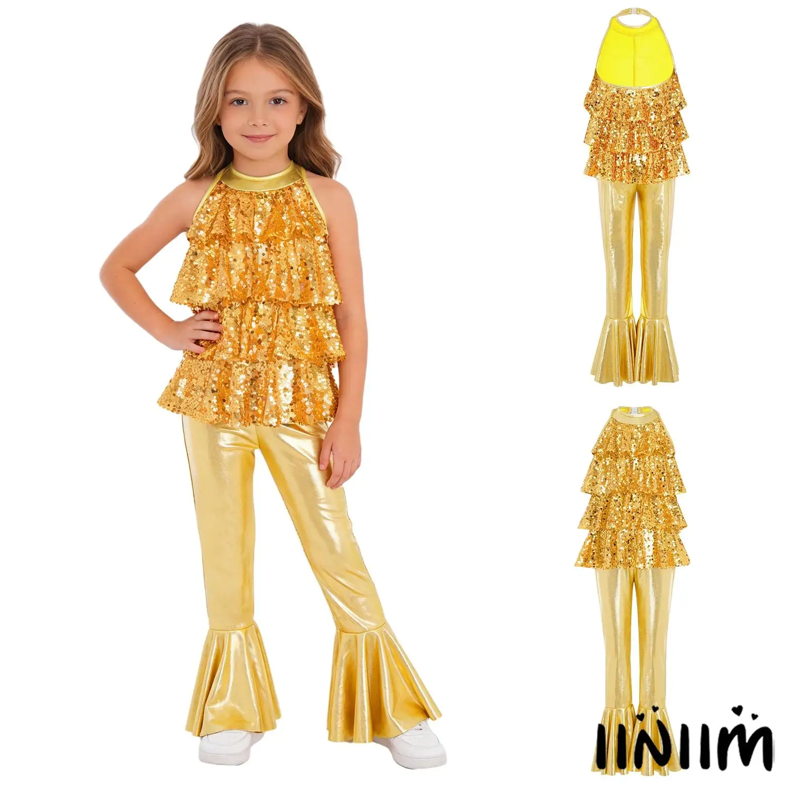 

Children Stage Princess Pageant Party Jumpsuit Girls Gymnastics Rhythmic One-piece Ballet Jazz Dance Performance Costume Leotard