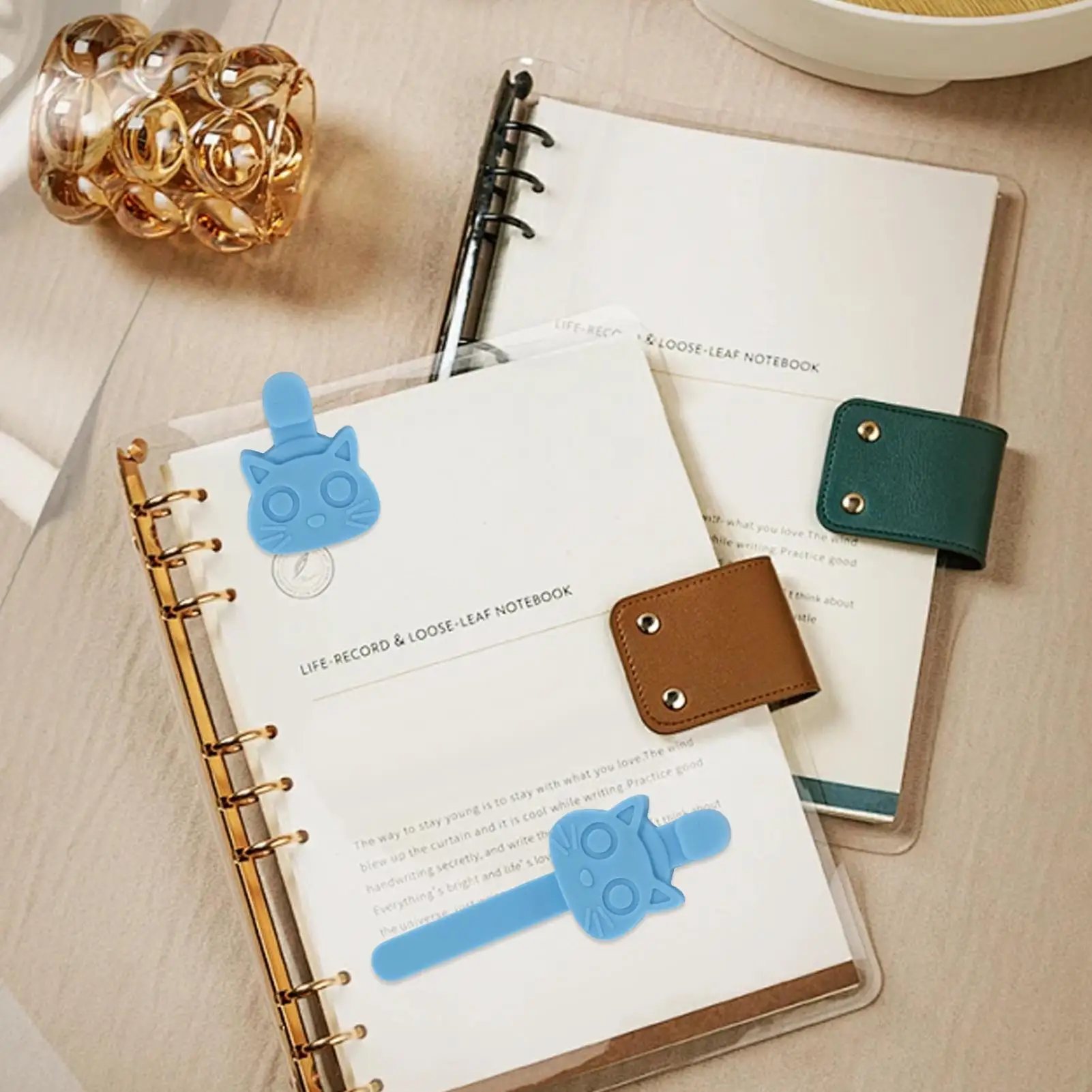 Katzen-Lesezeichen, magnetische Silikon-Tier-Lesezeichen für Teenager, Lehrer, Leseliebhaber, Romane, Comics, Kochbücher, Dokumente