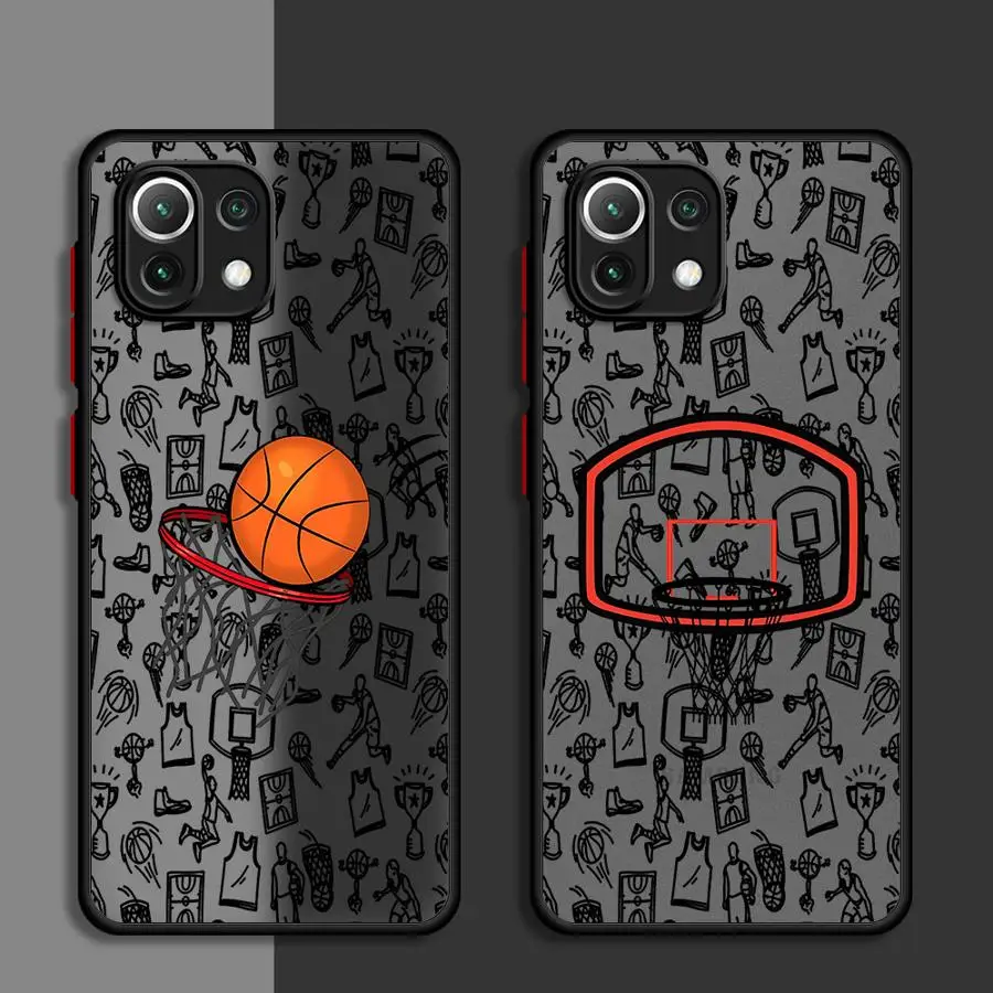 Case for Xiaomi Mi 11 Lite 12T Pro 12 14 Pro 12X 13 Lite 9T 10T 11t pro 13Pro 5G Basketball Art Soft Phone Cover