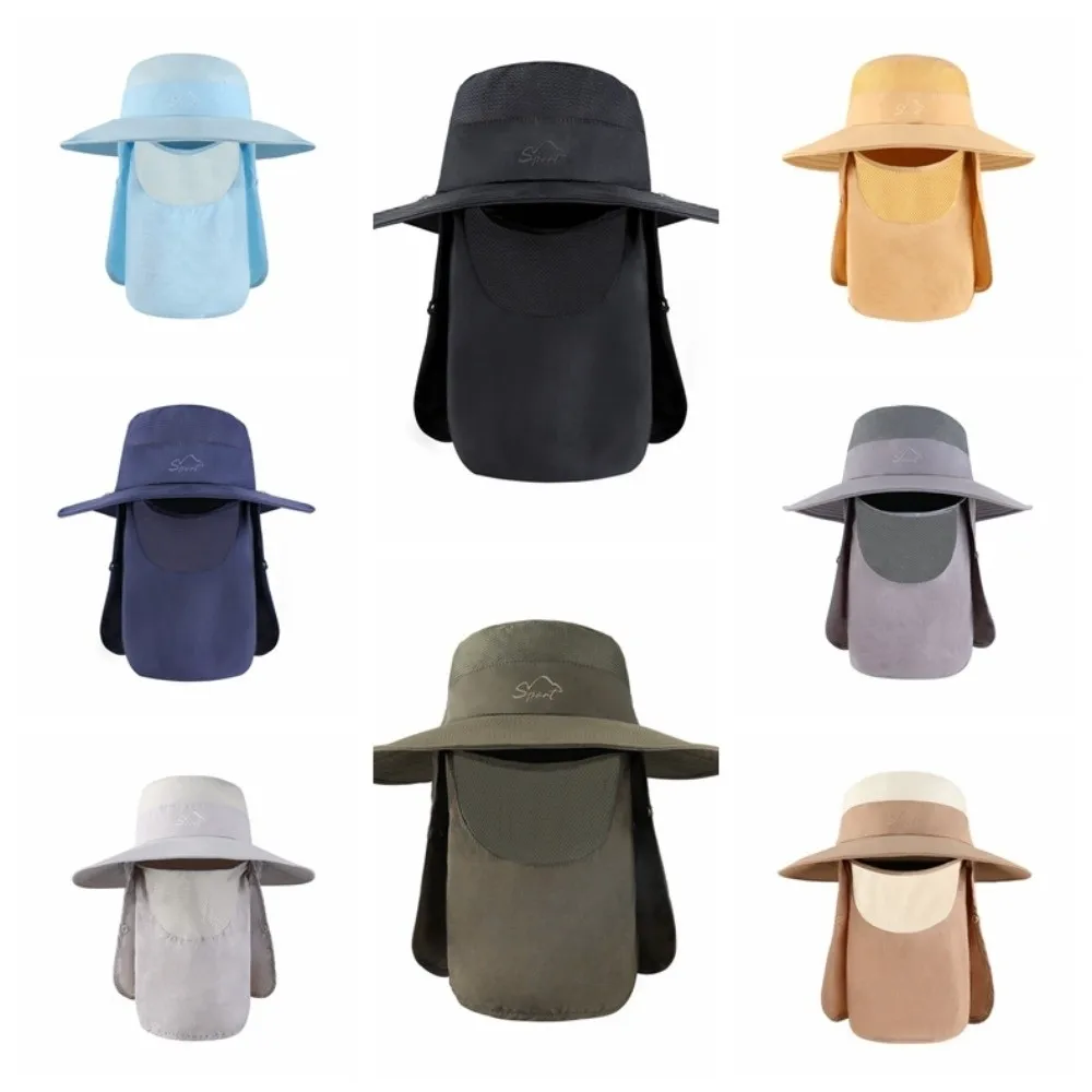 Sombrero de pesca UV secado rápido impermeable con solapa y visera extraíbles - imagen 3