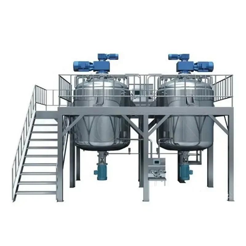 Vacuum Mixer Homogenizer Emulsifying Reactor for Mayonnaise, Paste, and Liquid High Shear Mixing OEM Available