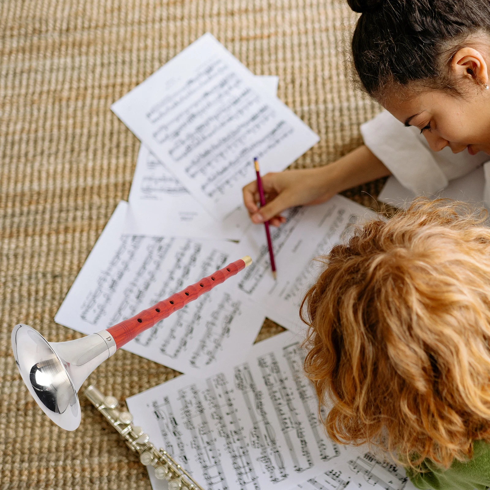 

1Set Professional Wood Suona for Beginners D Key Chinese Wind Instrument Lightweight Portable Music Tool Ethnic Craft