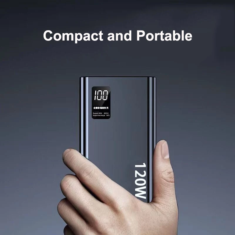 Hot Brand 120W Power Bank 50000mAh High Capacity Super Fast Charging Power Bank Portable Battery Charger for IPhone Samsung - Image 3