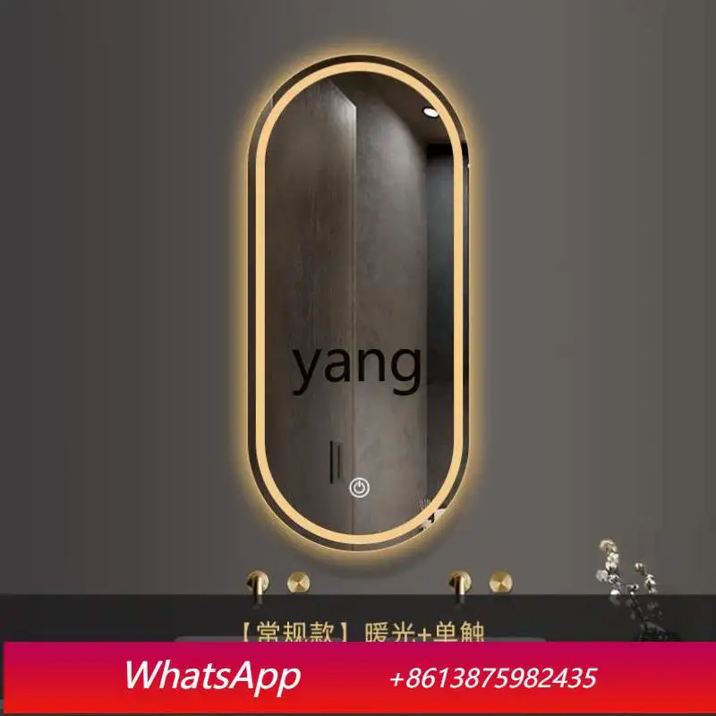 CX arched smart bathroom mirror defogging bathroom high definition mirror wall hanging sink