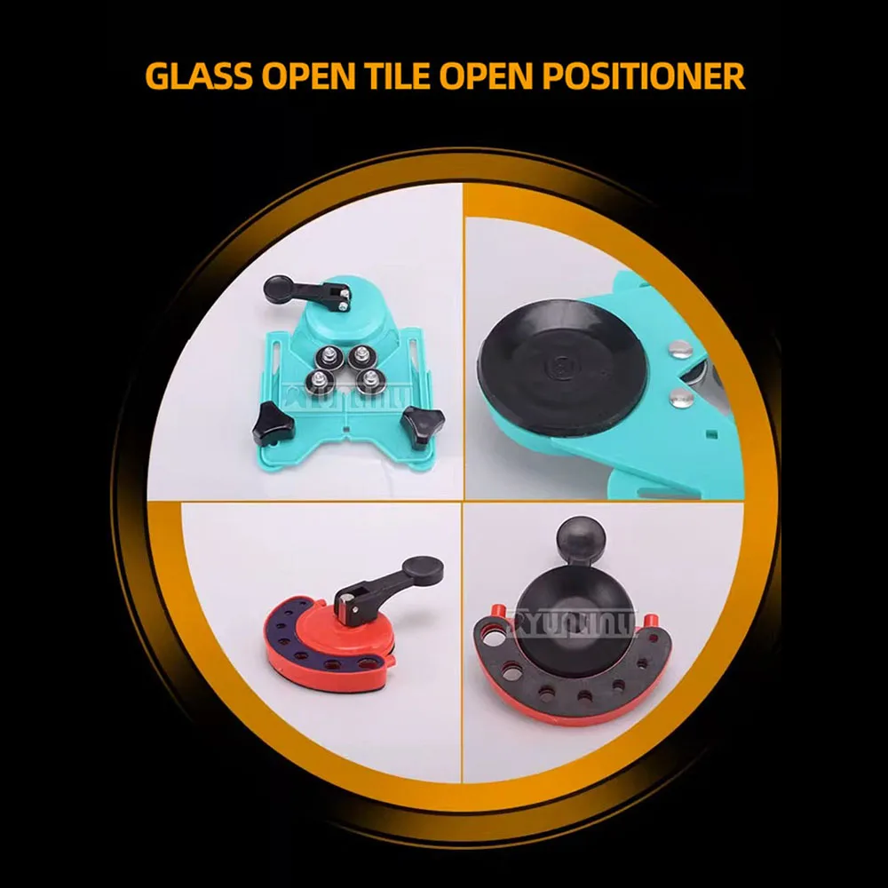 Ceramic Tile Hole Locator Multifunctional Glass Drill Bit Fixed Suction Cup Adjustable Locator High-Precision Punch Tool