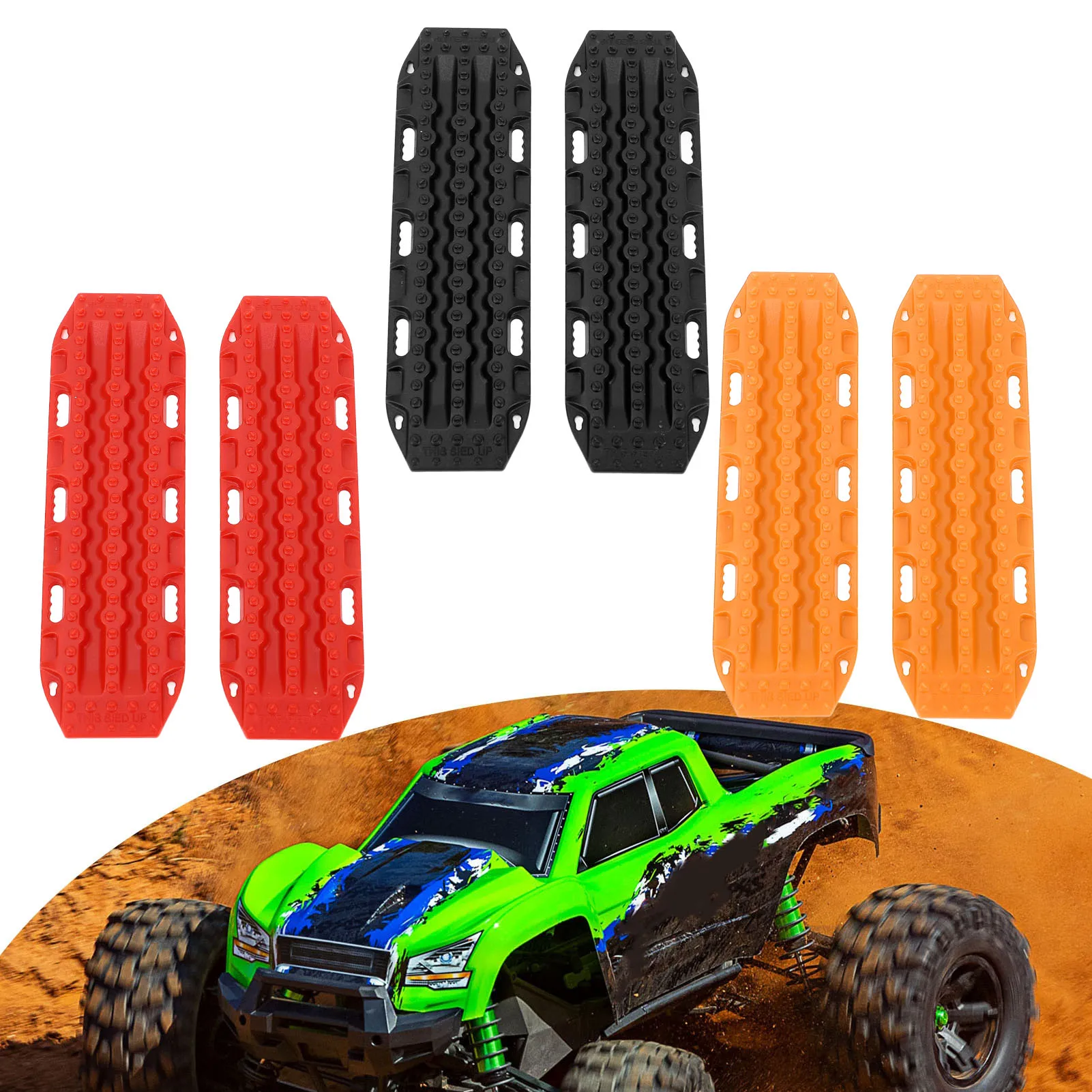 

Пара пластиковых противоскользящих пандусов-лестниц для радиоуправляемых моделей, для внедорожников-краулеров, для восстановления на песке, для SCX24 1/24