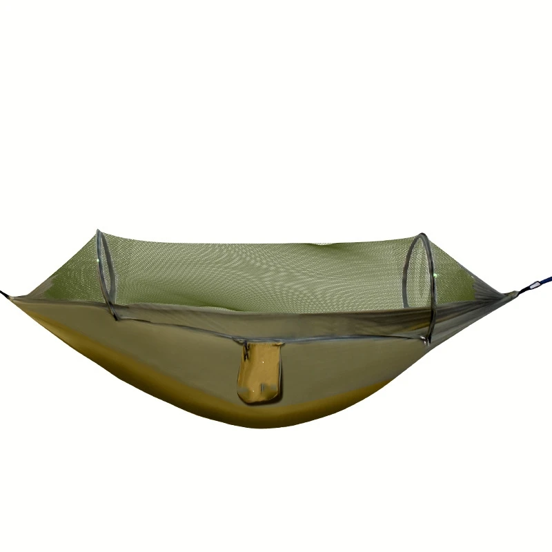 Outdoor camping hammock, durable nylon material in the wild, waterproof, thickened, mosquito-proof and insect-proof hammock