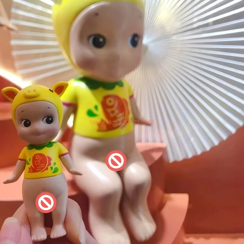 متوفر في المخزون حقيقية سوني الملاك شنغهاي معرض طبعة محدودة محظوظ سلسلة صندوق أعمى أرنب ماوس قرد خنزير دمية اليد الهدايا