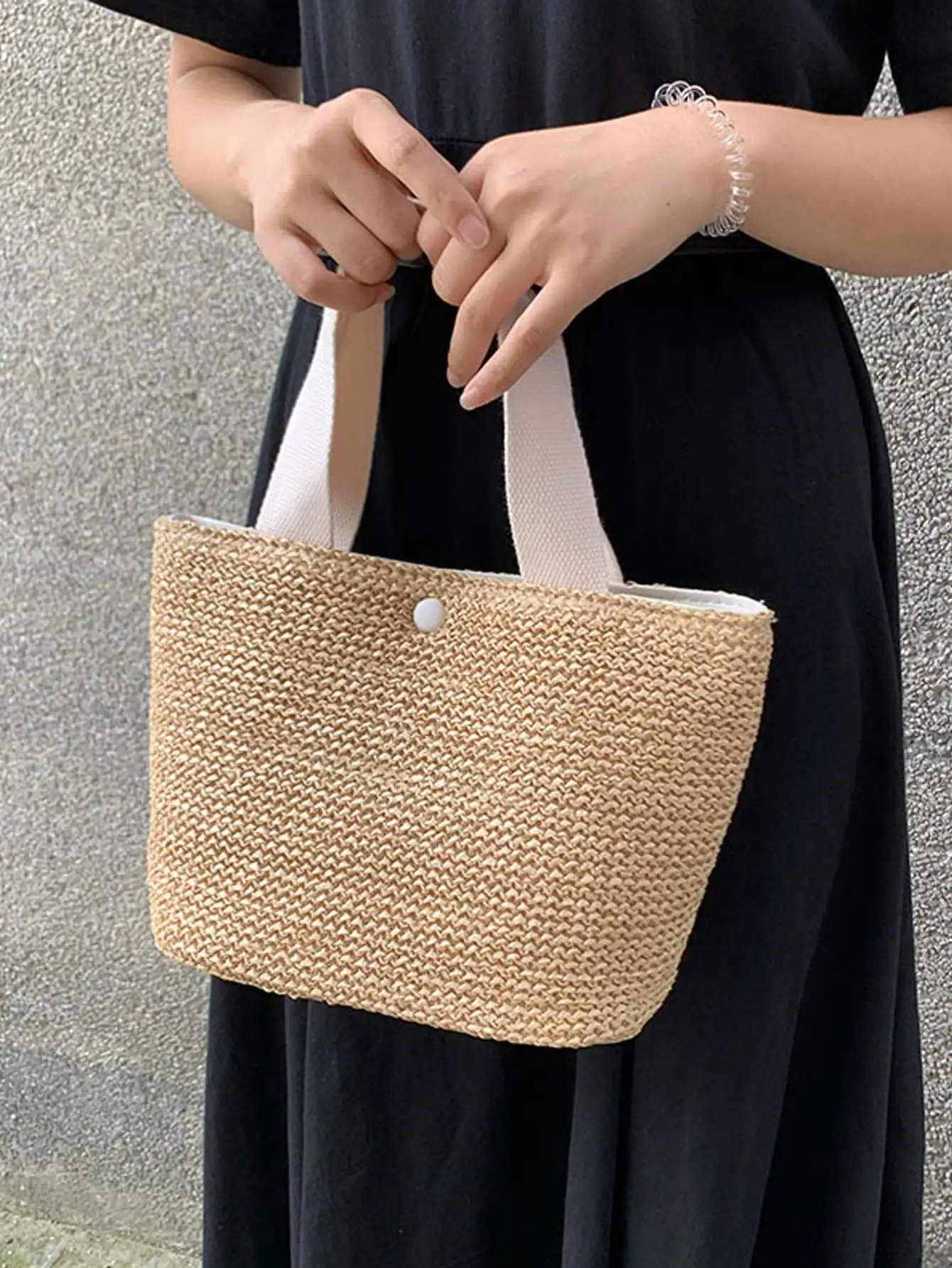 2024 New Seaside Summer Beach Vacation Versatile Woven Bag Retro Handbag Grass Woven Bag for Women