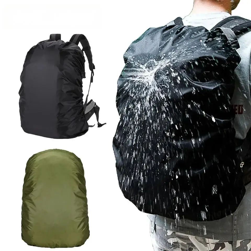 

Lightweight nylon material, waterproof and moisture-proof. Backpack cover suitable for outdoor use. Rain cover and dust cover.