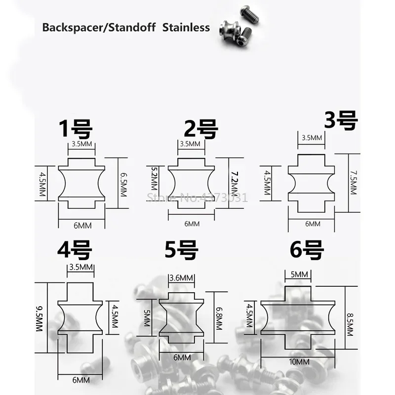 2 قطع DIY سكين للفرد دعم رمح المسمار سكين للفرد Backspacer المواجهة أداة صنع الملحقات مسامير
