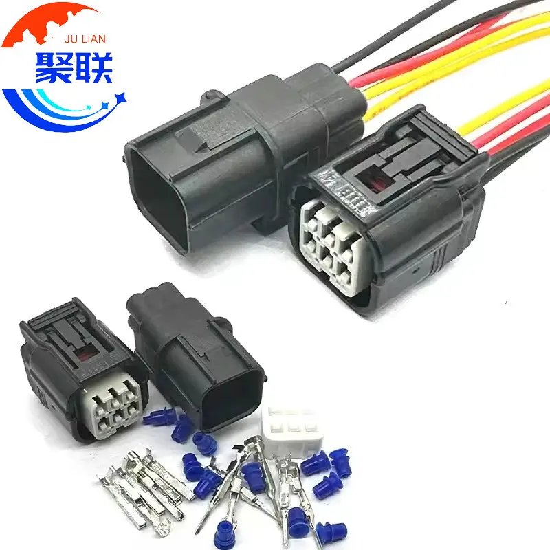 1Set 6Pin 6189-7040 6188-4908 6918-2913 Car Oxygen Sensor Plug Auto light Connector Accelerator Pedal Socket for Lingge