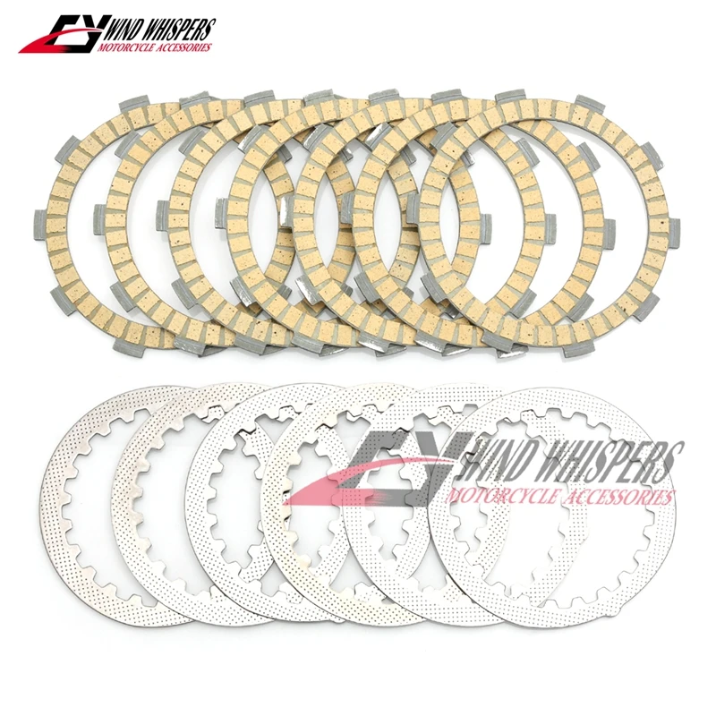 Friction Steel Clutch Plates Discs Set For YAMAHA DT 230 DR230R Lanza 1997-1998 DT 200 R 1988-1996 DT200 WR 1991-1994 WR200R WR