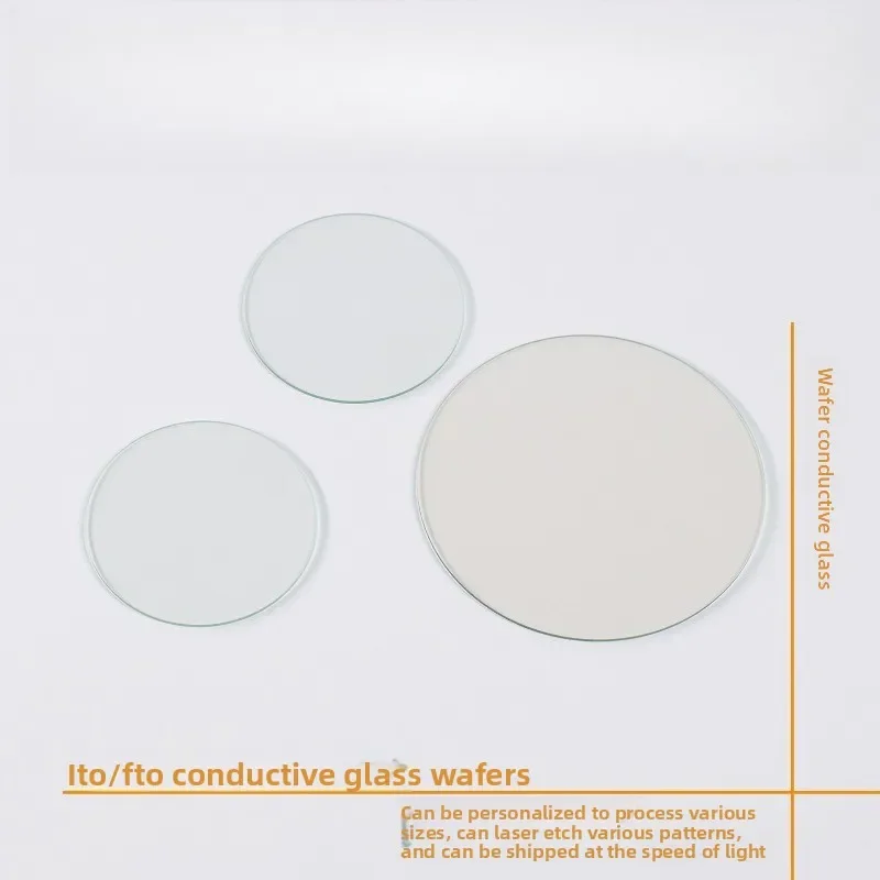 ITO FTO Conductive Glass Wafer, 100mm & 200mm, 1/2/3/4/6/8 Inch Optical Glass for Lab Research