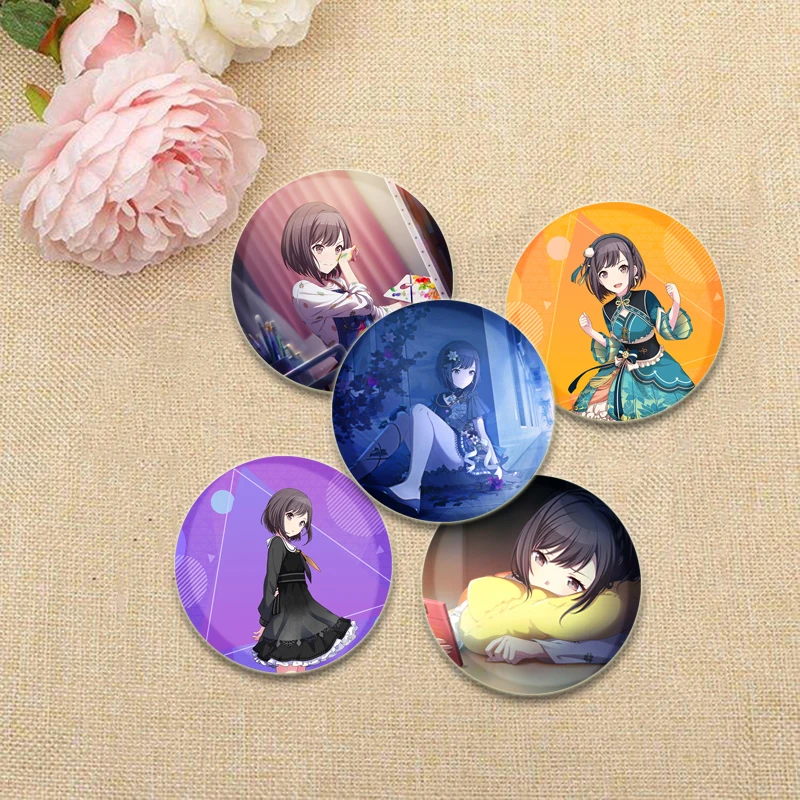 Anime Project SEKAI Brooches Shinonome Ena Nightcode Cartoon Badge Handmade Button Pins Cosplay Souvenir Fans Gift Accessory