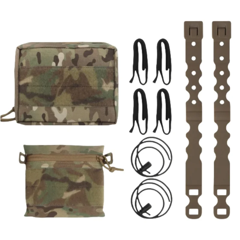 

Outdoor wilderness emergency survival multi-purpose equipment accessory kit, including strap kit and small candy bag