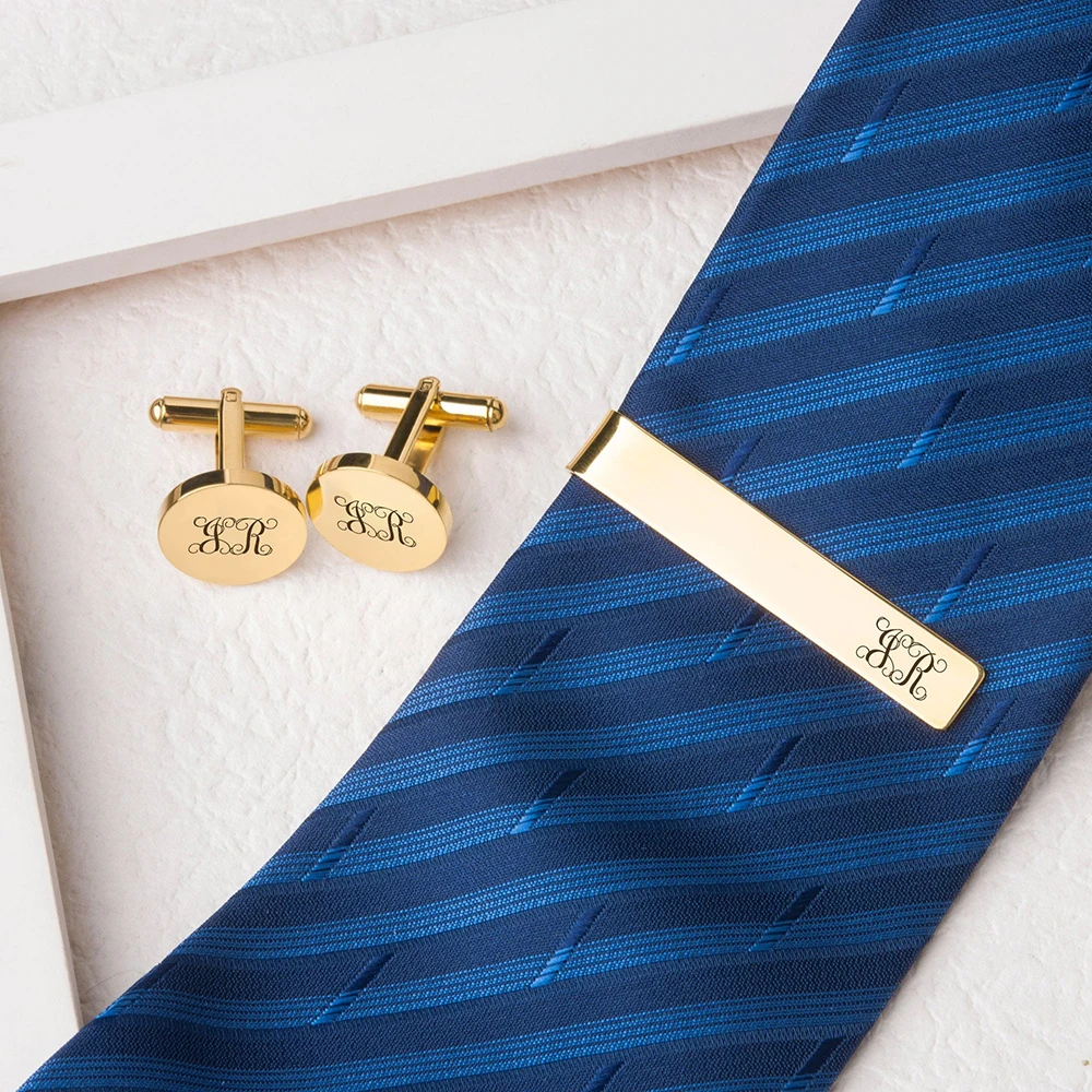 Customized Cufflinks for Men Name Men Tie Clip Personalized Engraving Letter Stainless Steel Shirt Button Wedding Groomsmen Gift