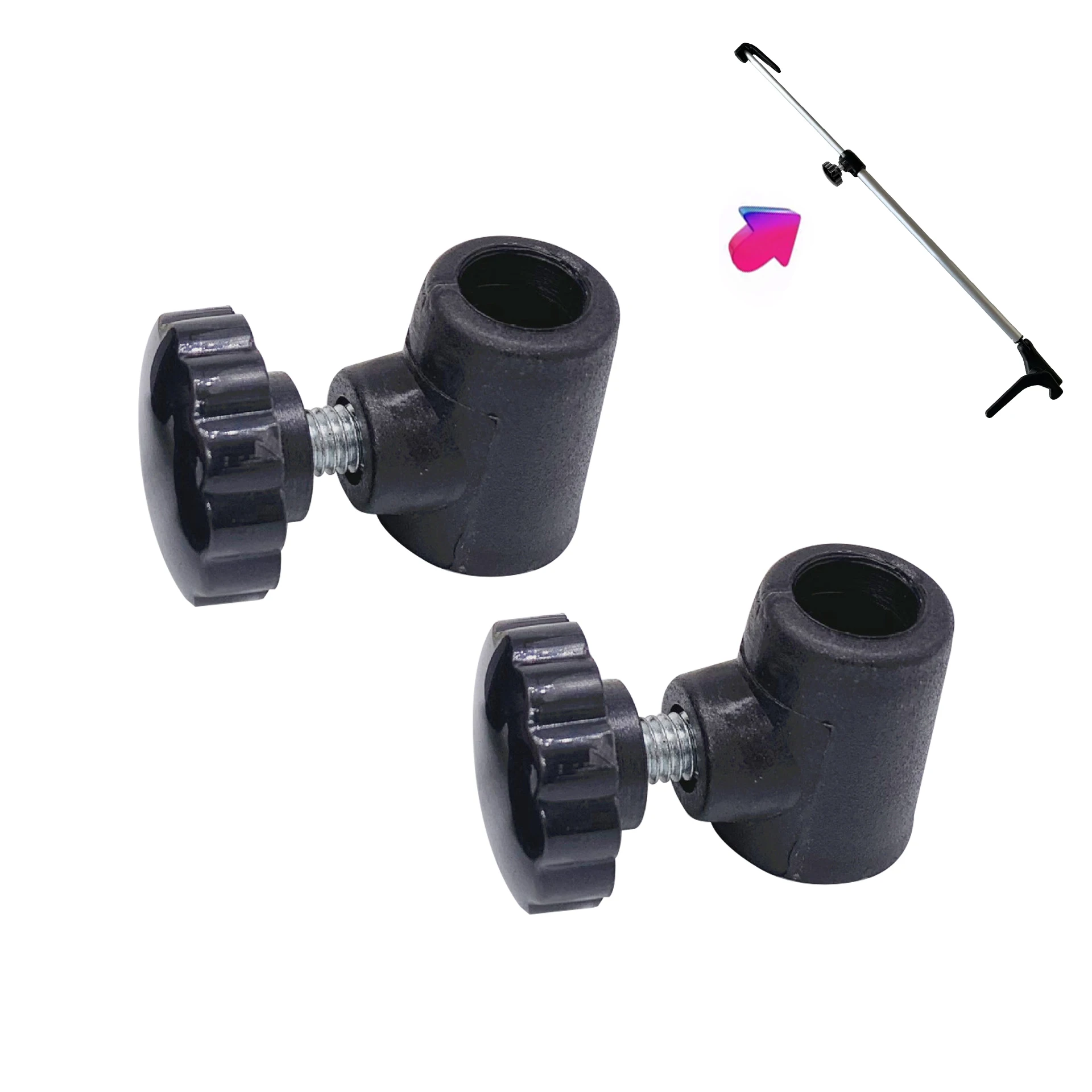 

Motorhome Black Polyplastic Window Stay Lock Knob For Caravan Window Telescopic Rod Limit Knob Repair Tools Camper Accessories
