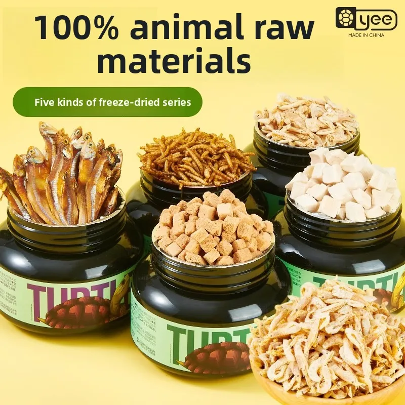 

YEE Ultimate Turtle Food Combo-Premium Mix of Dried Shrimp,Mealworms&Fish for Aquatic & Semi-Aquatic Turtles Snapping Terrapins