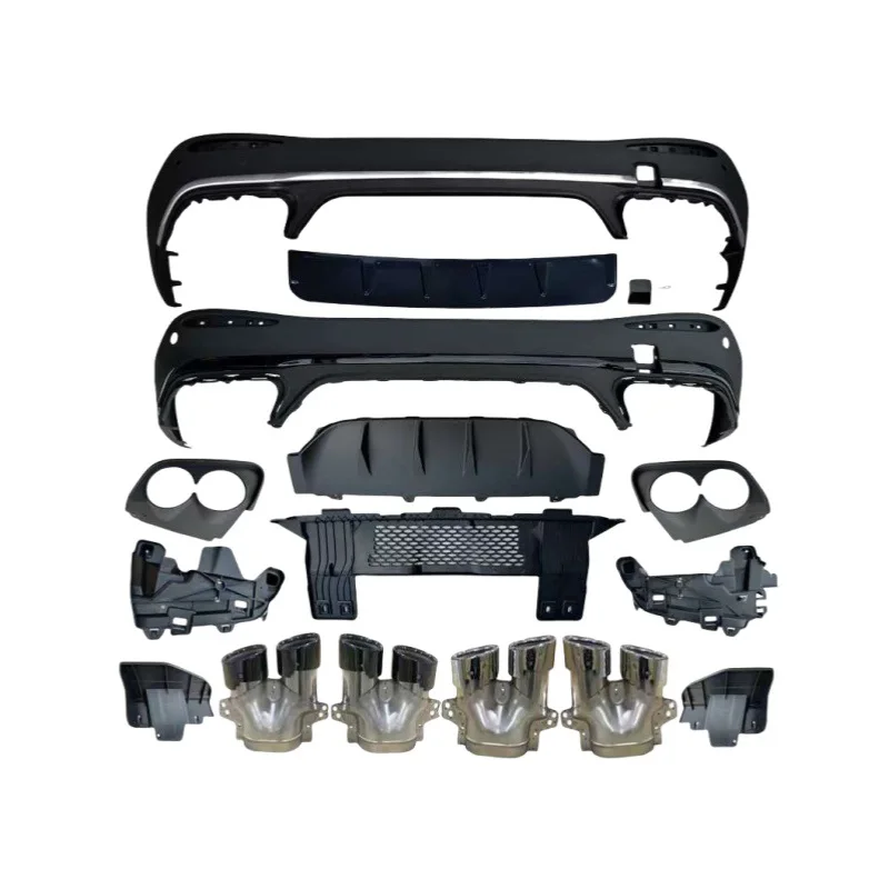 

Suitable for tail lip tail throat Mercedes-Benz GLC modified GLC63 upgraded GLC43 exhaust pipe X254 diffuser