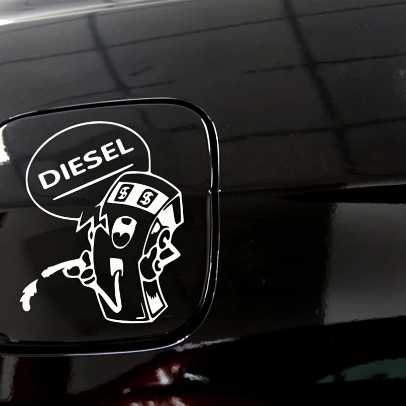 

1PC 12cm Diesel Slot Machine Cartoon Waterproof Vinyl Sticker For Car Motorcycle Helmet Decor, Assorted Colors