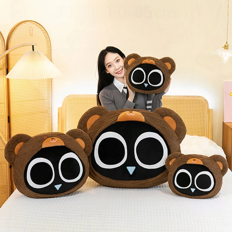 

Kawaii Cartoon Luo Xiaohei Bear Plush Toy Stuffed Doll for Kids Birthday Xmas Gift Soft Cuddly Anime Figure Pillow Home Decor