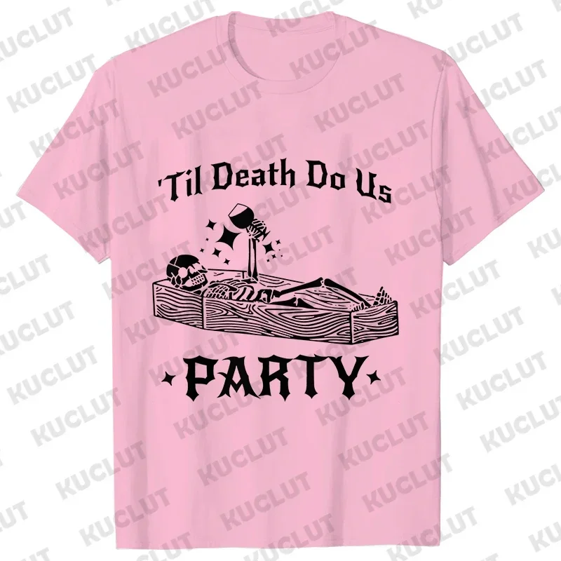 Funny Bride or Die T-shirt Halloween Bachelorette Party Shirt Till Death Do Us Party Tops Bridal Shower Matching Team Bride Tees image 3