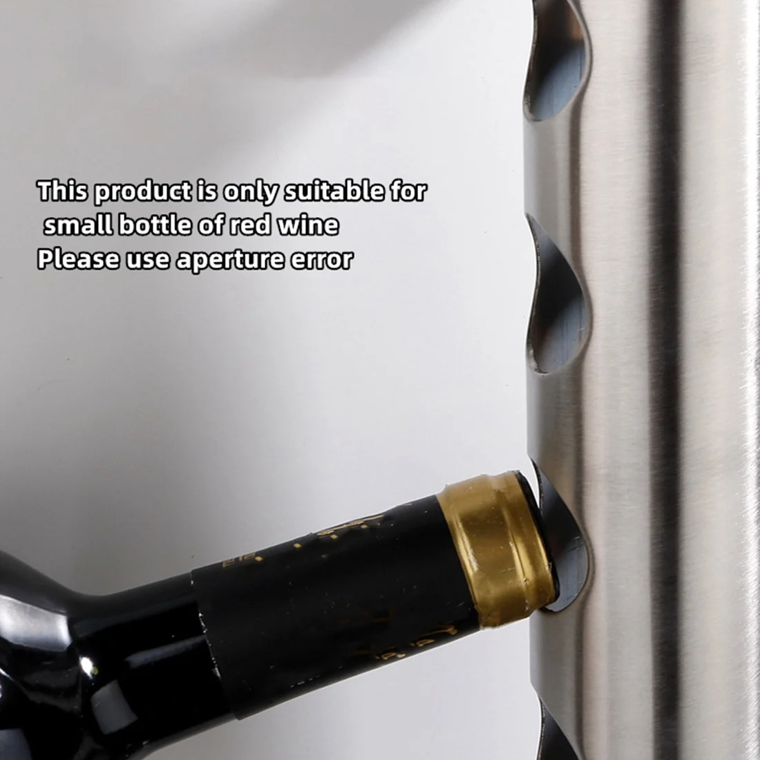 Y02AHigh Quality Wine Bottles Holders Stainless Steel Wine Rack Bar Wall Mounted Household Storage Kitchen Holder 8 Holes