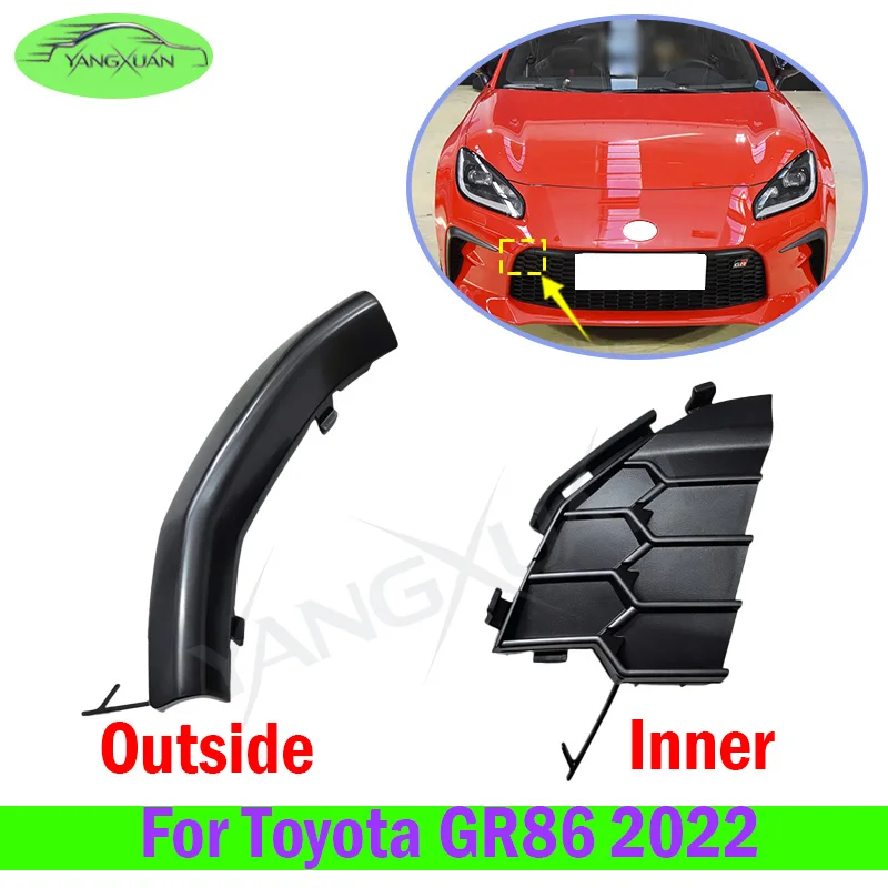 No Paint For Toyota GR86 2022 Front Trailer Cap Bumper Traction Tow Cap Hook Cover Towing Eye Cap Replacement