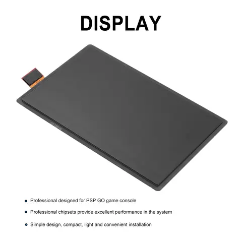 Original LCD Display Screen Professional LCD Display Screen Replace Replacement Parts Game Console Repair Part for PSP GO Host