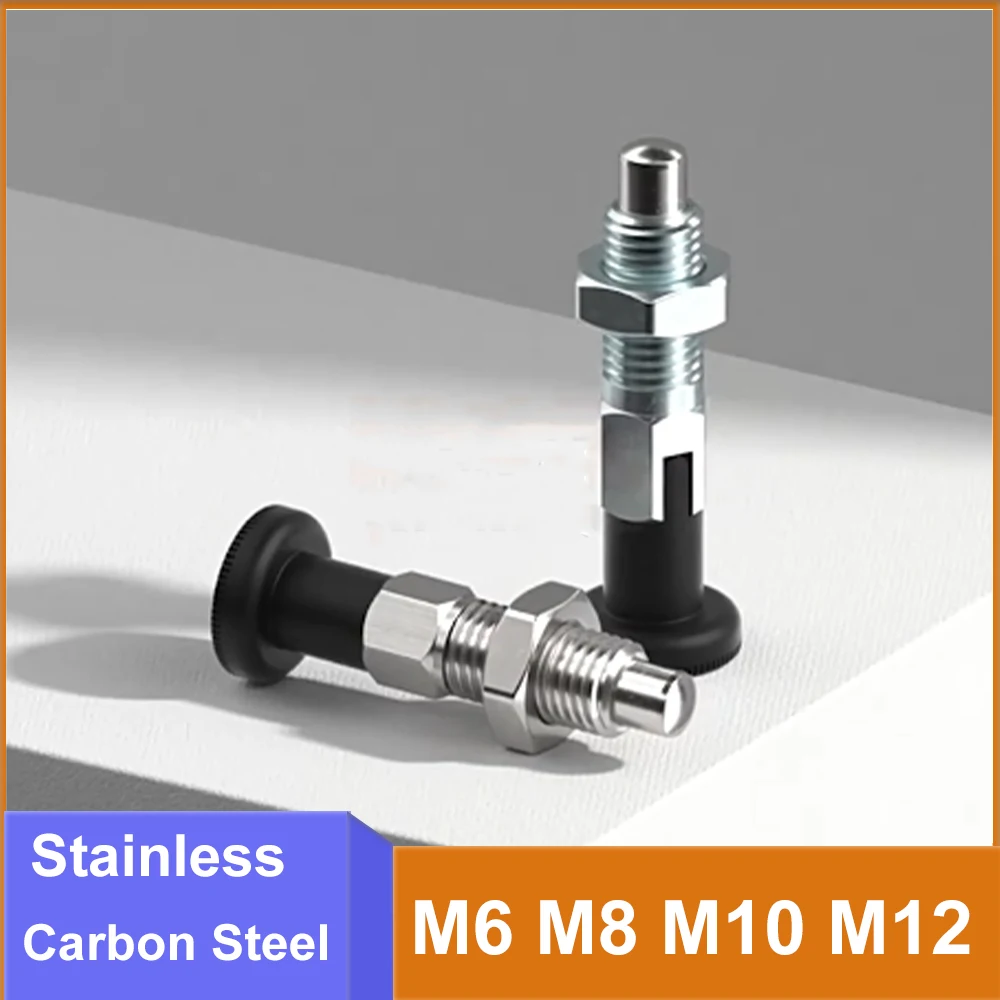 M6 M8 M10 M12 Knob Type Spring Loaded Index Plunger Stainless Steel Zinc Plated Carbon Steel Locating Lock Pin