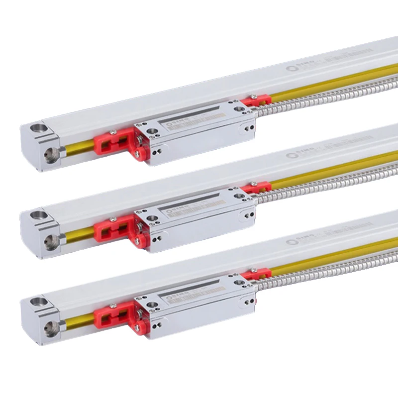 SINO Optical Grating Ruler DRO Glass Linear Scale For Turning Lathe Milling KA-300 5um TTL 520mm~1020mm 520mm 620mm 720mm 1020mm