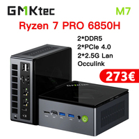 GMKtec M7 Ryzen 7 6850H MINI PC Windows 11 Oculink DDR5 32GB 500GB Nvme SSD WIFI6 BT5.2 2.5G Lan Desktop MINI PC Gamer Computer