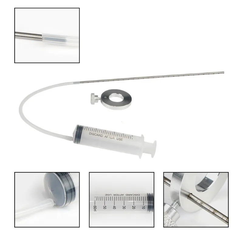 

Универсальный измеритель уровня масла в мотоциклетной вилке 60 мл, инструмент для регулировки подвески, шприц для настройки уровня амортизатора