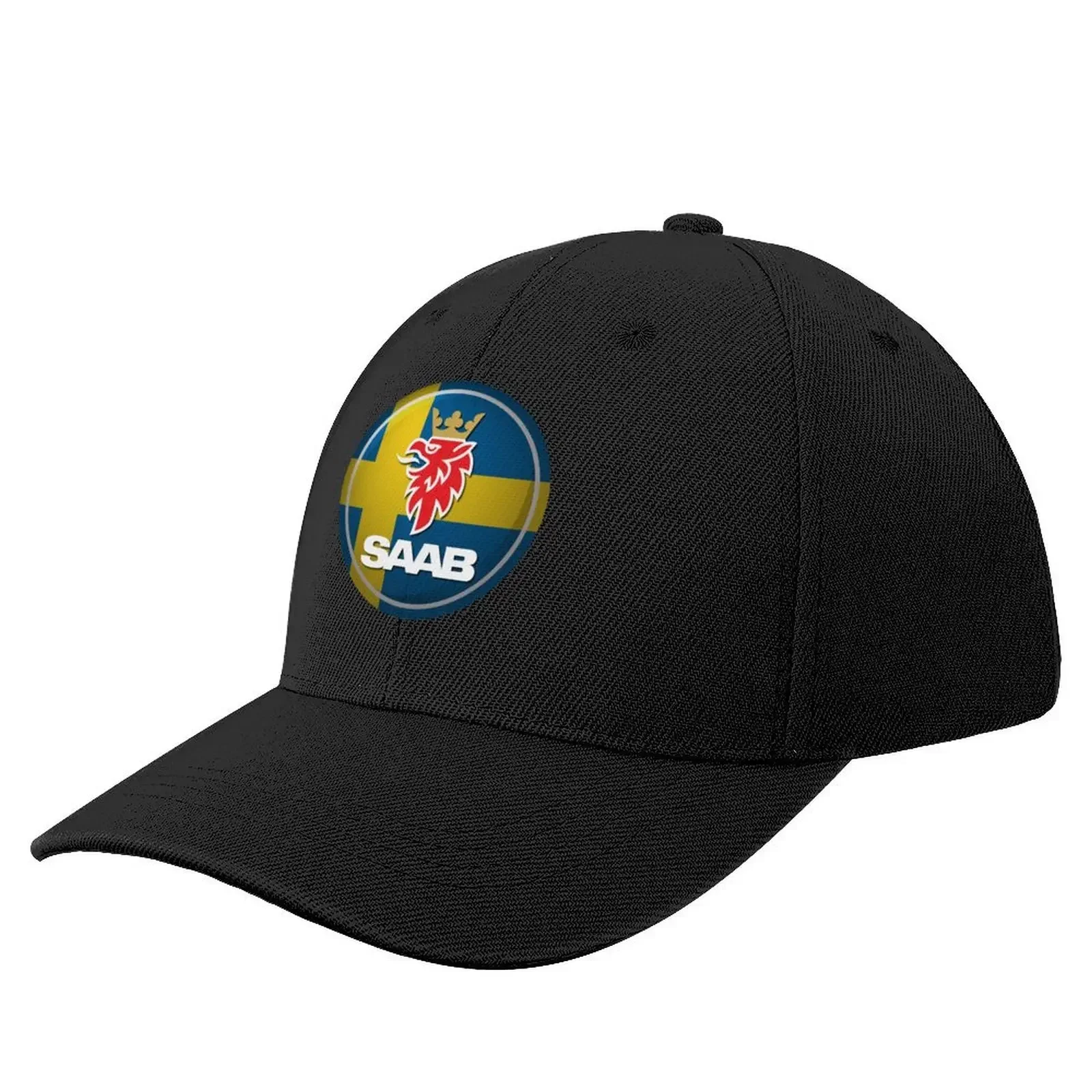 Swedish flag SAAB rondel artwork Baseball Cap Ball Cap derby hat Designer Man Women's