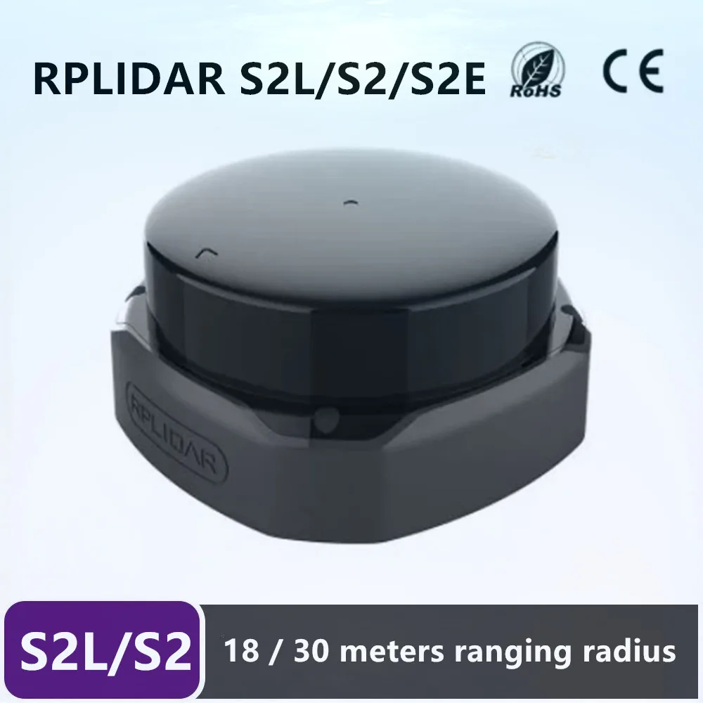 Slamtec RPLIDAR S2/ S2L S2E 360 degree 30m Scanning Radius LIDAR Sensor Scanner for obstacle avoidance & navigation of AGV