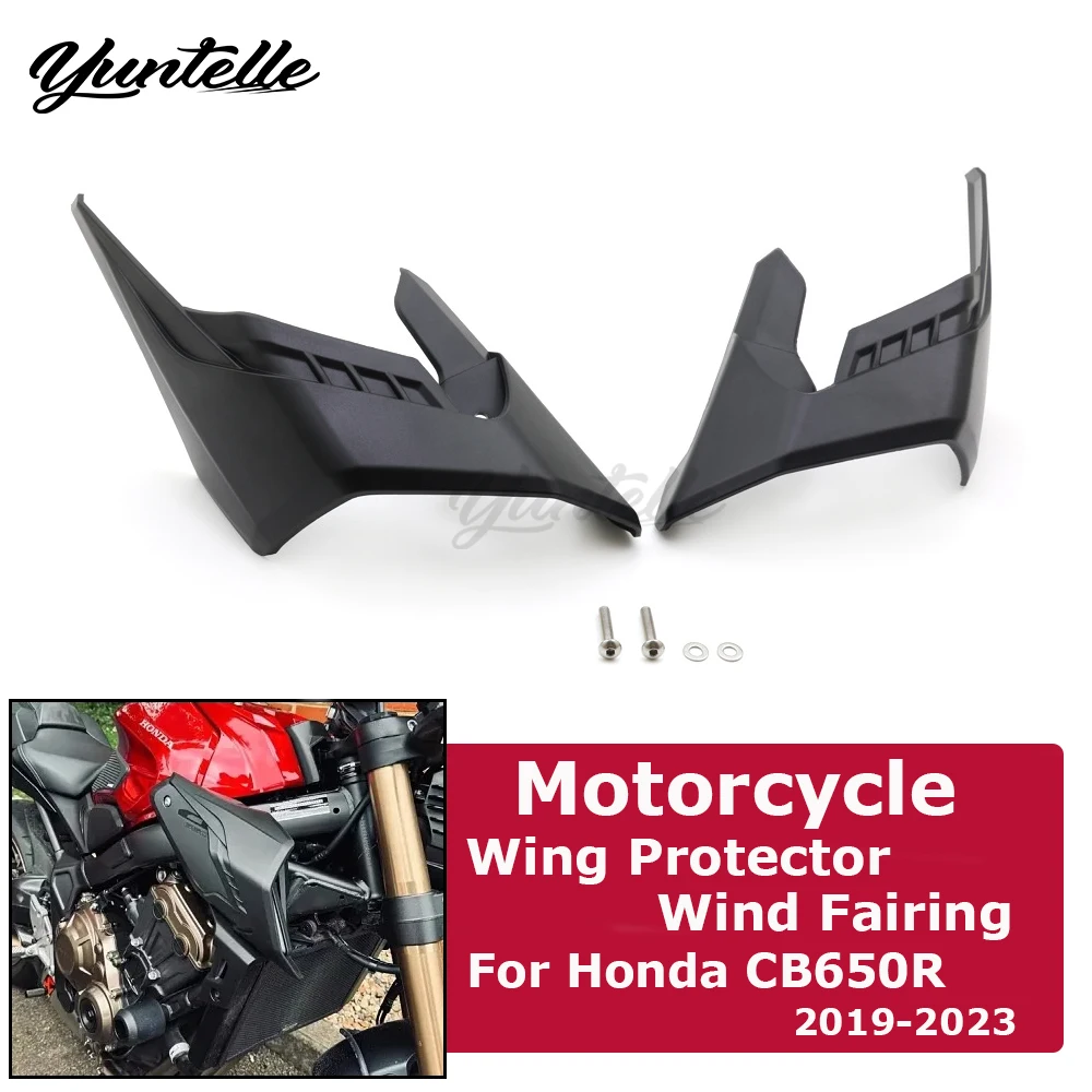 Wing Protector Wind Fairing For Honda CB650R CB 650R 2019-2023 2021 2022 Motorcycle Accessories Frame Side Panels Tank Cap Shell