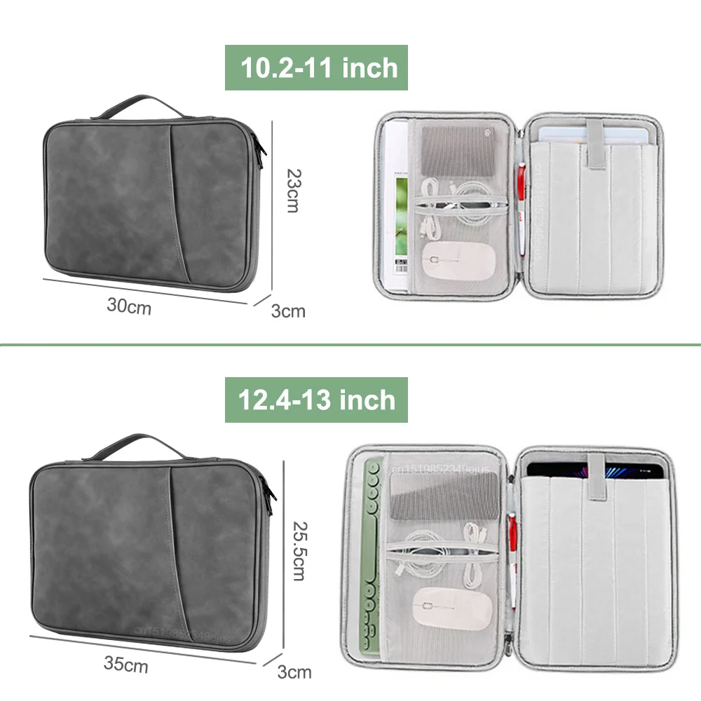 Bolsa de almacenamiento para tableta, bolsa interior para Samsung, Apple, ipad, Xiaomi, Redmi Pad SE, bolsa portátil impermeable a prueba de polvo, funda protectora