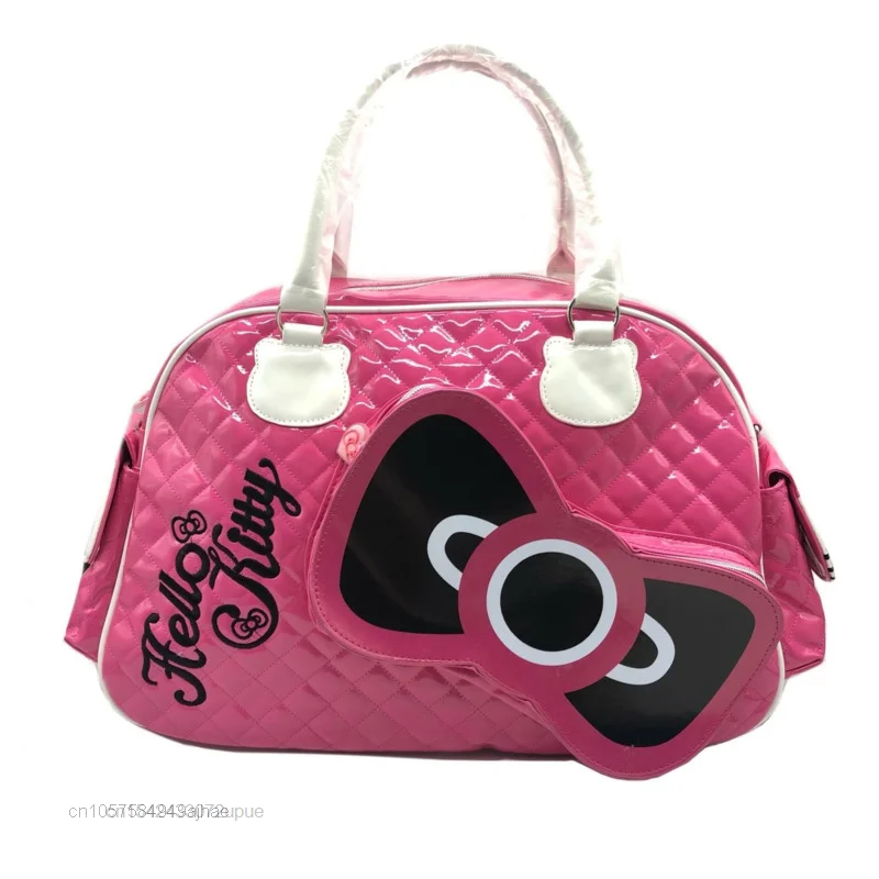 Sanrio Olá Kitty PU Bolsa de Ombro para Mulheres, Designer de Luxo Bolsas, Moda Y2K, Babes, Messenger Bag, Tote Feminino, Sacos de Viagem, Novo