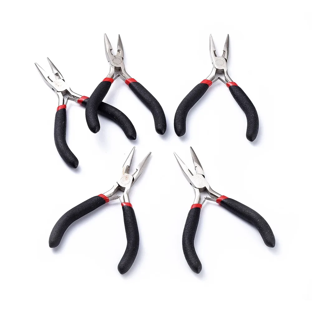 

5 inch Carbon Steel Rustless Chain Nose Pliers Jewelry Wire Cutter Pliers For DIY Jewelry Making Tool Accessories 130mm