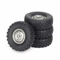 PMPC_4Pcs 72mm Soft Wheel for MN D90 MN98 MN99S WPL C14 C24 C34 RC Car
