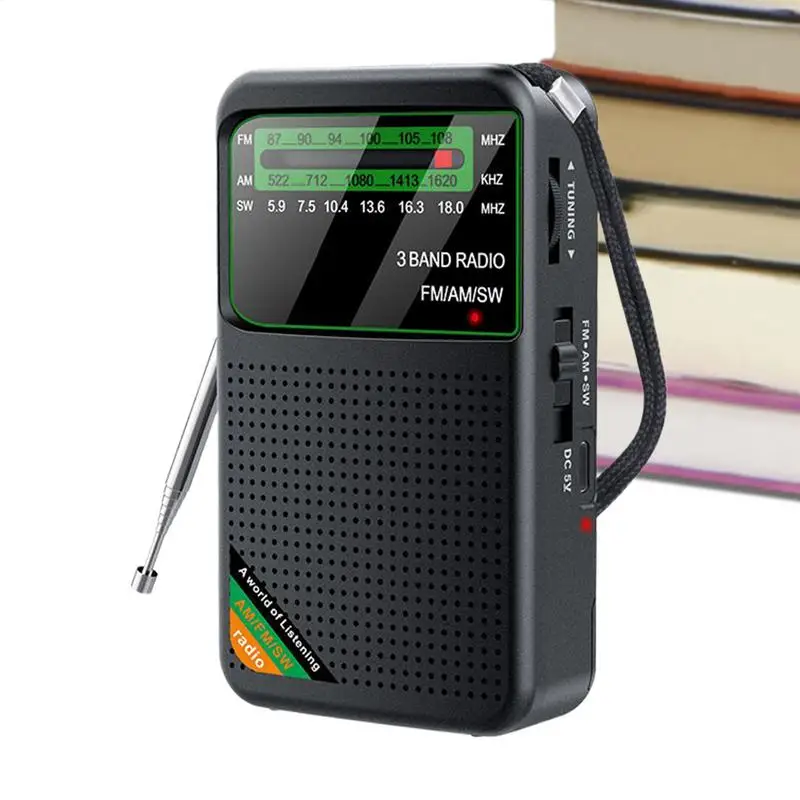 

Small Portable Radio AM FM Portable FM AM SW Radio Outdoor Use Multifunctional Vintage Compact Survival Tools For Travel
