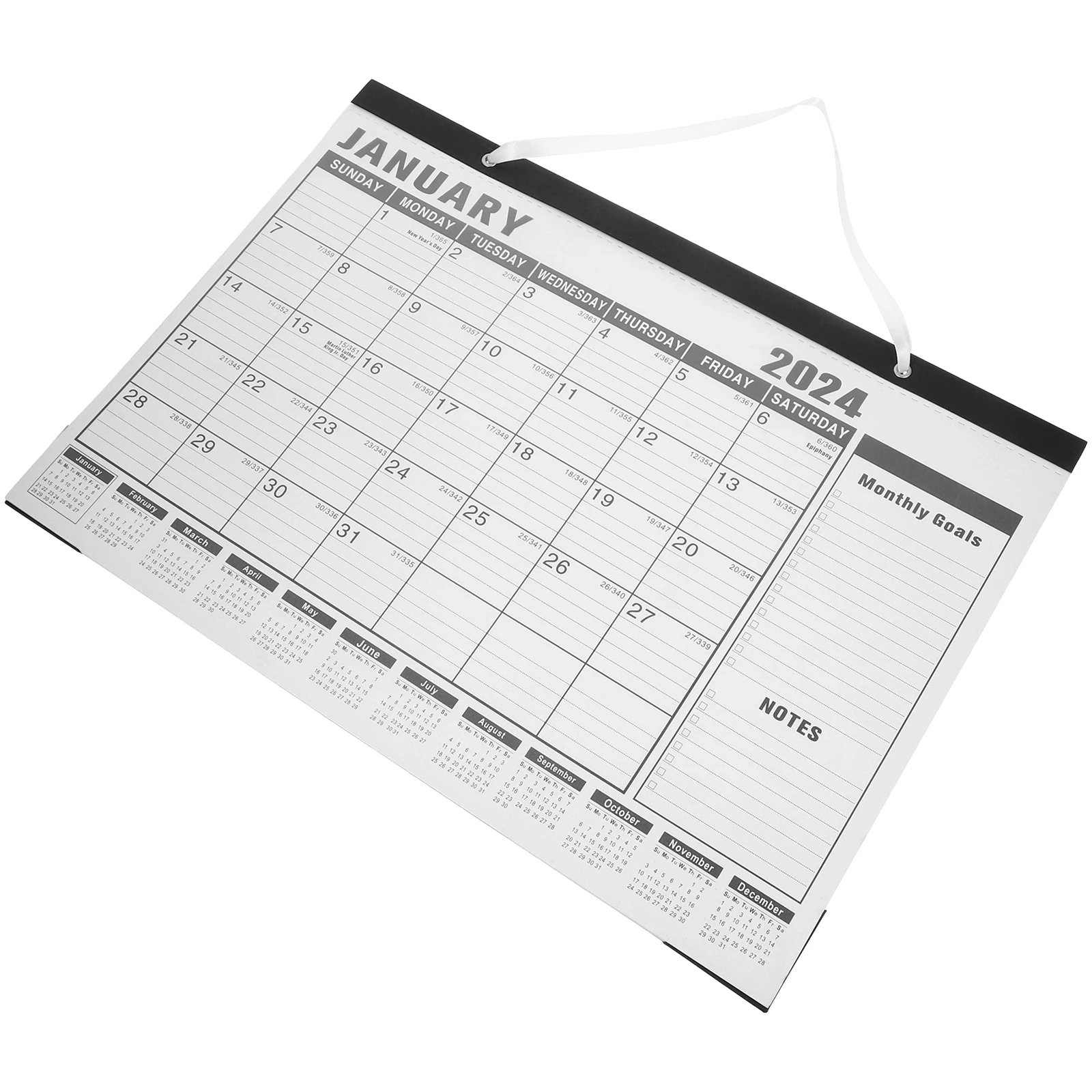 Simple English Version of The Calendar Office Wall Calendars Hanging Paper Monthly Family Birthday