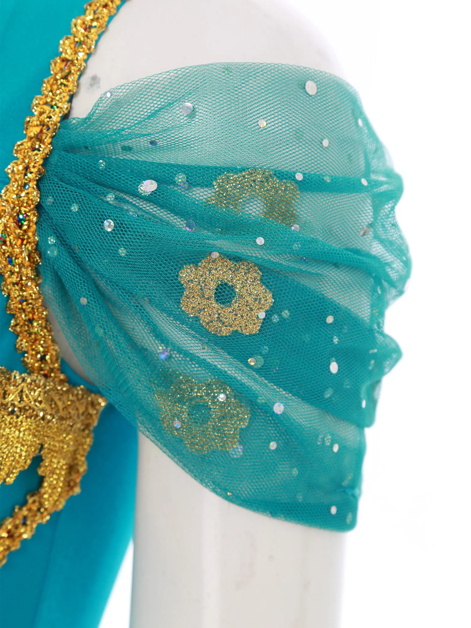 Disfraces de princesa india árabe para mujer, Top corto de actuación de danza del vientre, Tops de mascarada para fiesta temática de corazón, Halloween