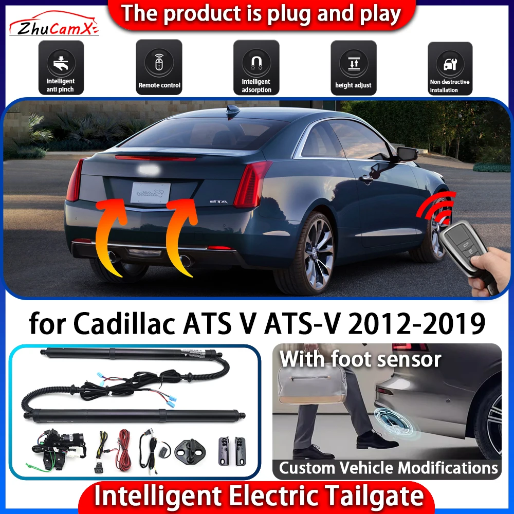 

ZhuCamX Smart Powered Tailgate System for Cadillac ATS V ATS-V 2012-2019 Automatic Intelligent Electric Trunk Lift Control Kit