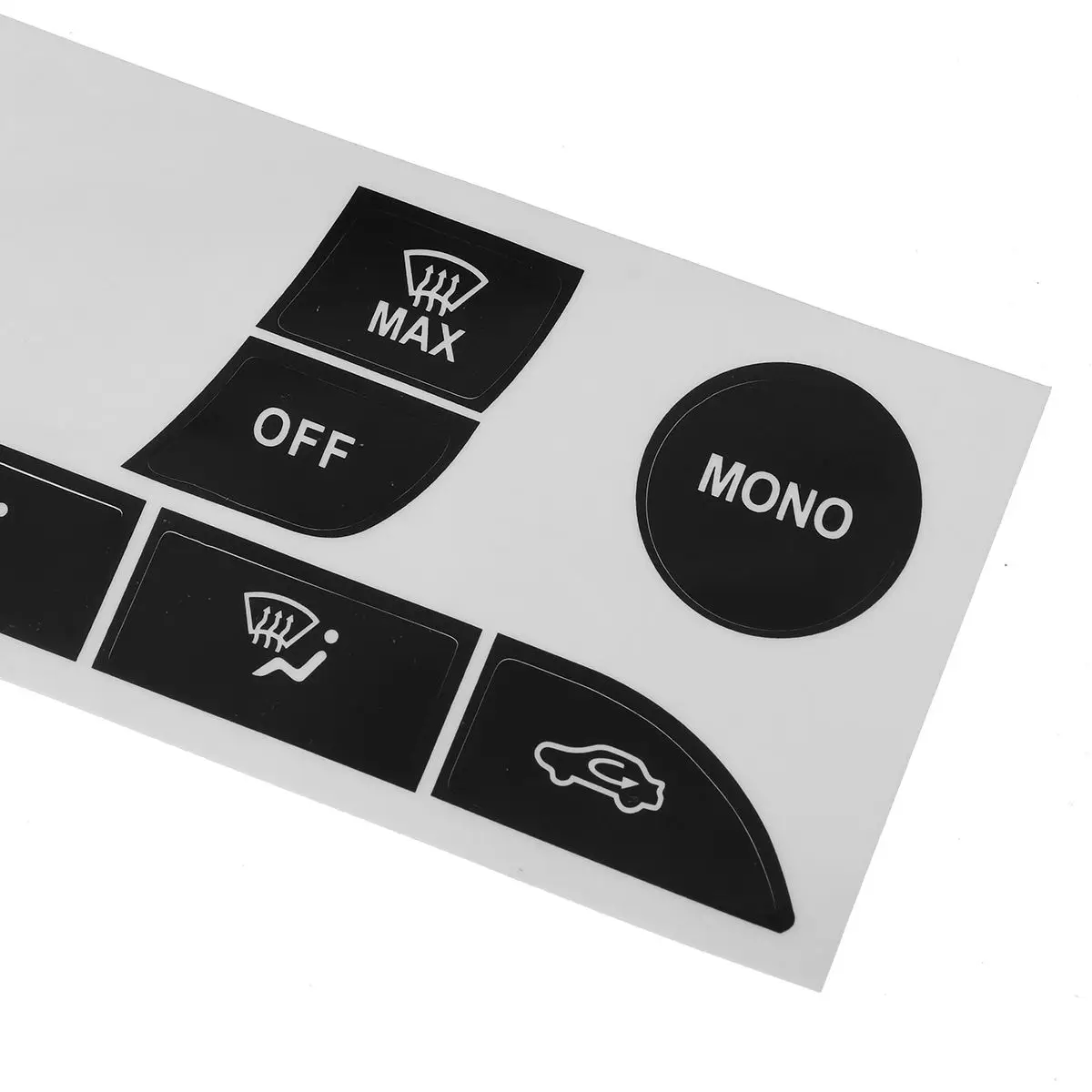 A/C 기후 단추 수리 키트, 변색 된 차량 에어컨 제어 스위치 단추 수리 스티커, 포드 포커스 1999-2005