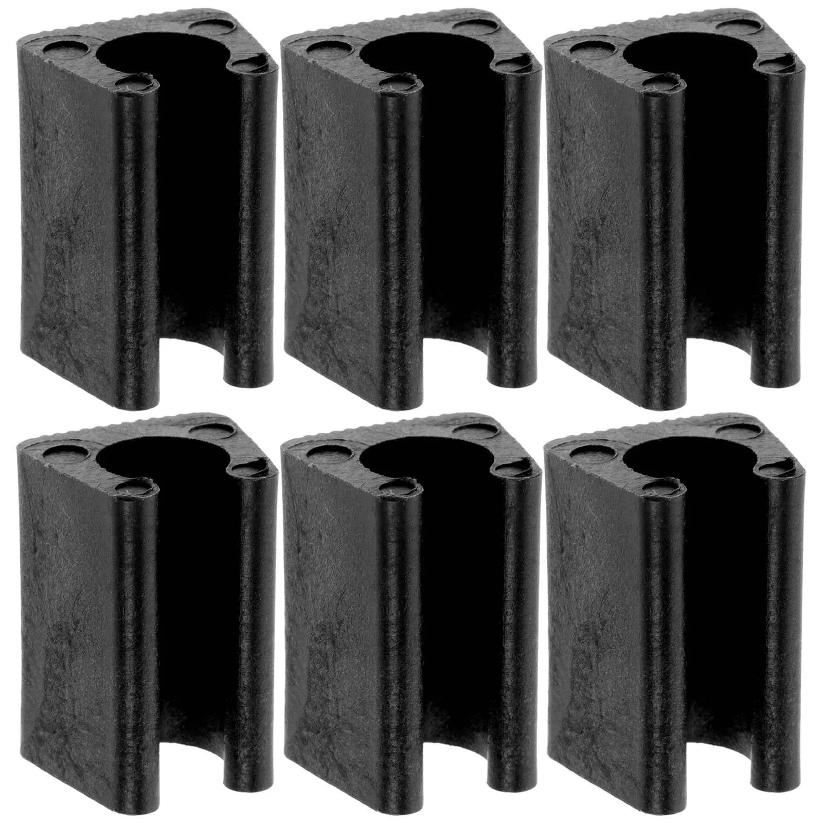 24Pcs U Shape Chair Leg Tube Pads Plastic Floor Protectors for Chairs Sled Chairs Non-Slip Wear-Resistant Furniture Leg Caps
