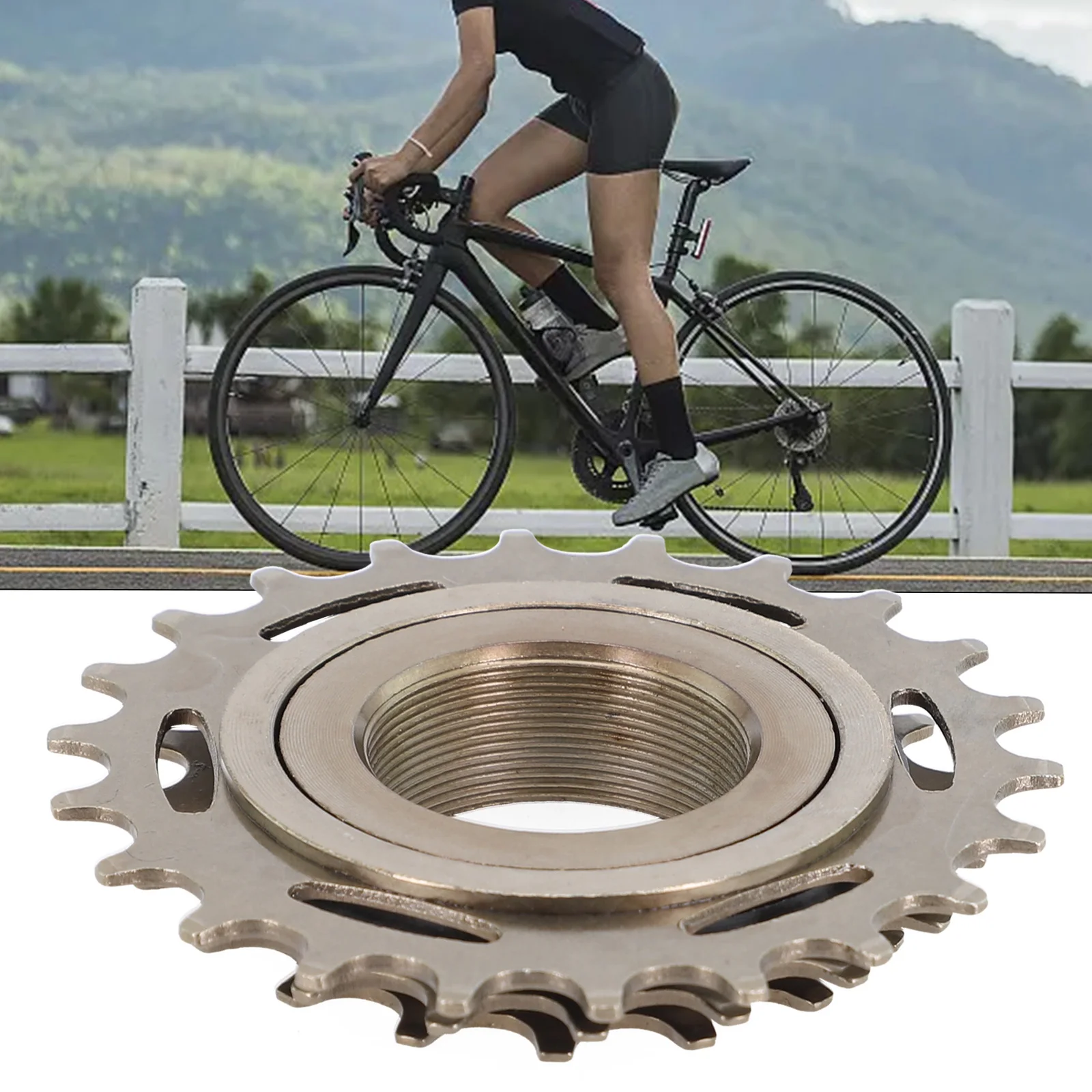 

Bicycle Freewheel Three-speed Sprocket Mountain Bike Cassette Freewheel 16T-19T-22T Bicycle Flywheel For FW-3S Replacement
