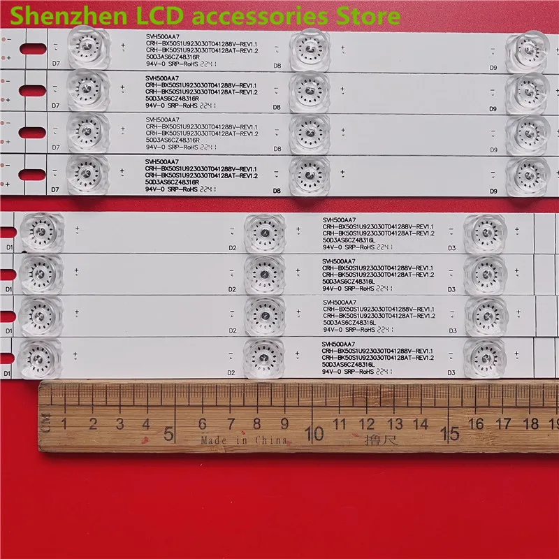 شريط إضاءة خلفية ليد لـ Hisense 506e svh500a7 ، 3V ، 12LED ، 49 + 48 ، جديد
